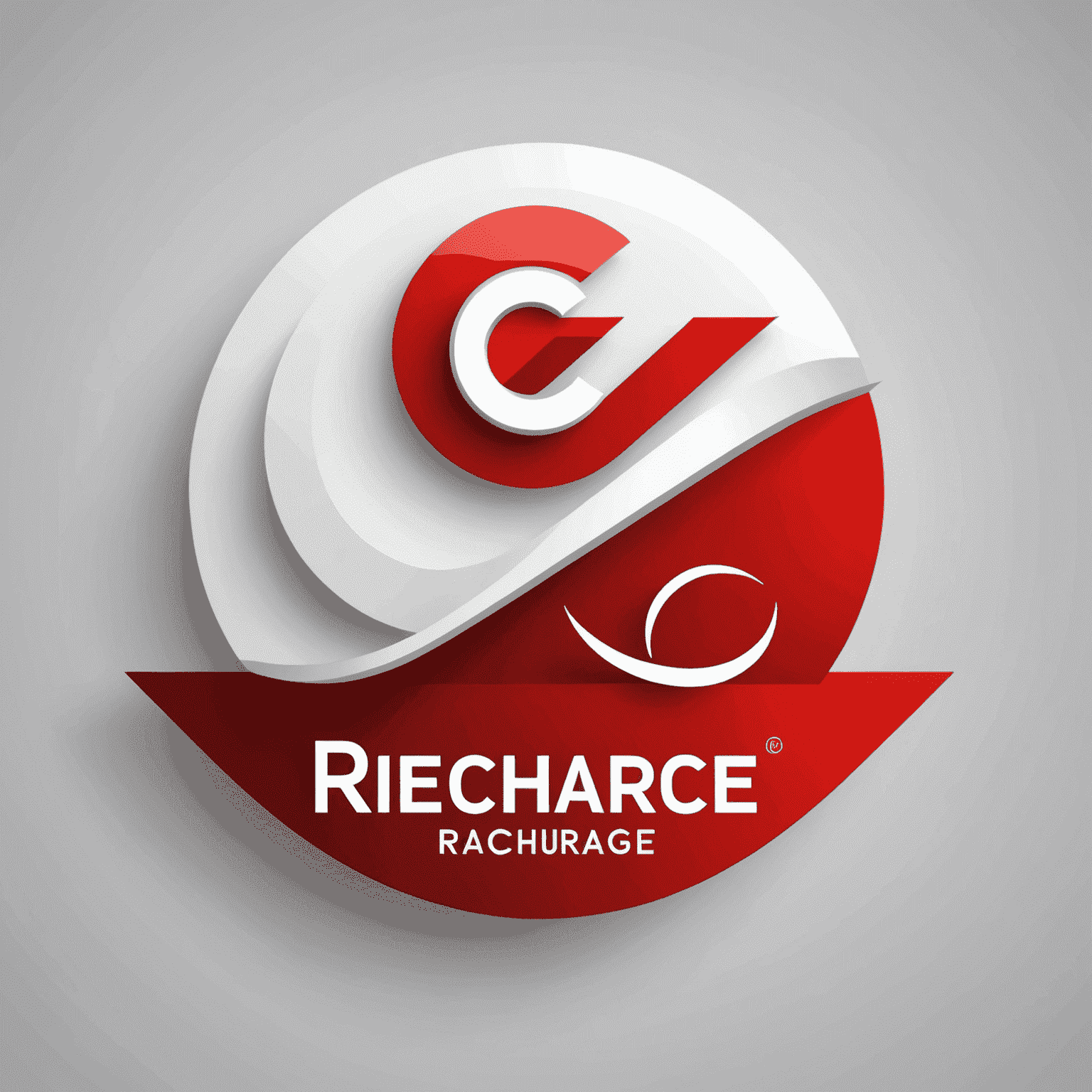 Mobile Recharge company logo in red and white