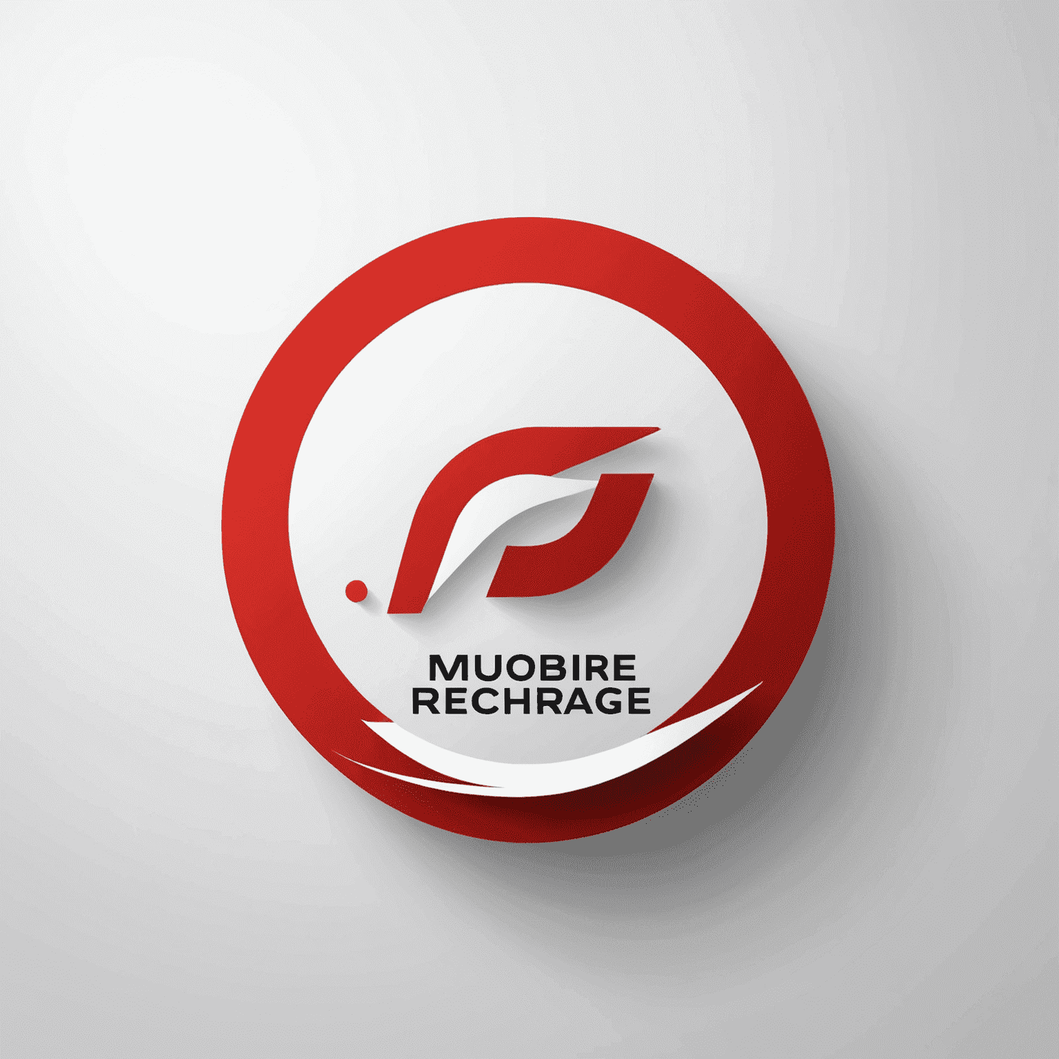 Mobile Recharge company logo in red and white